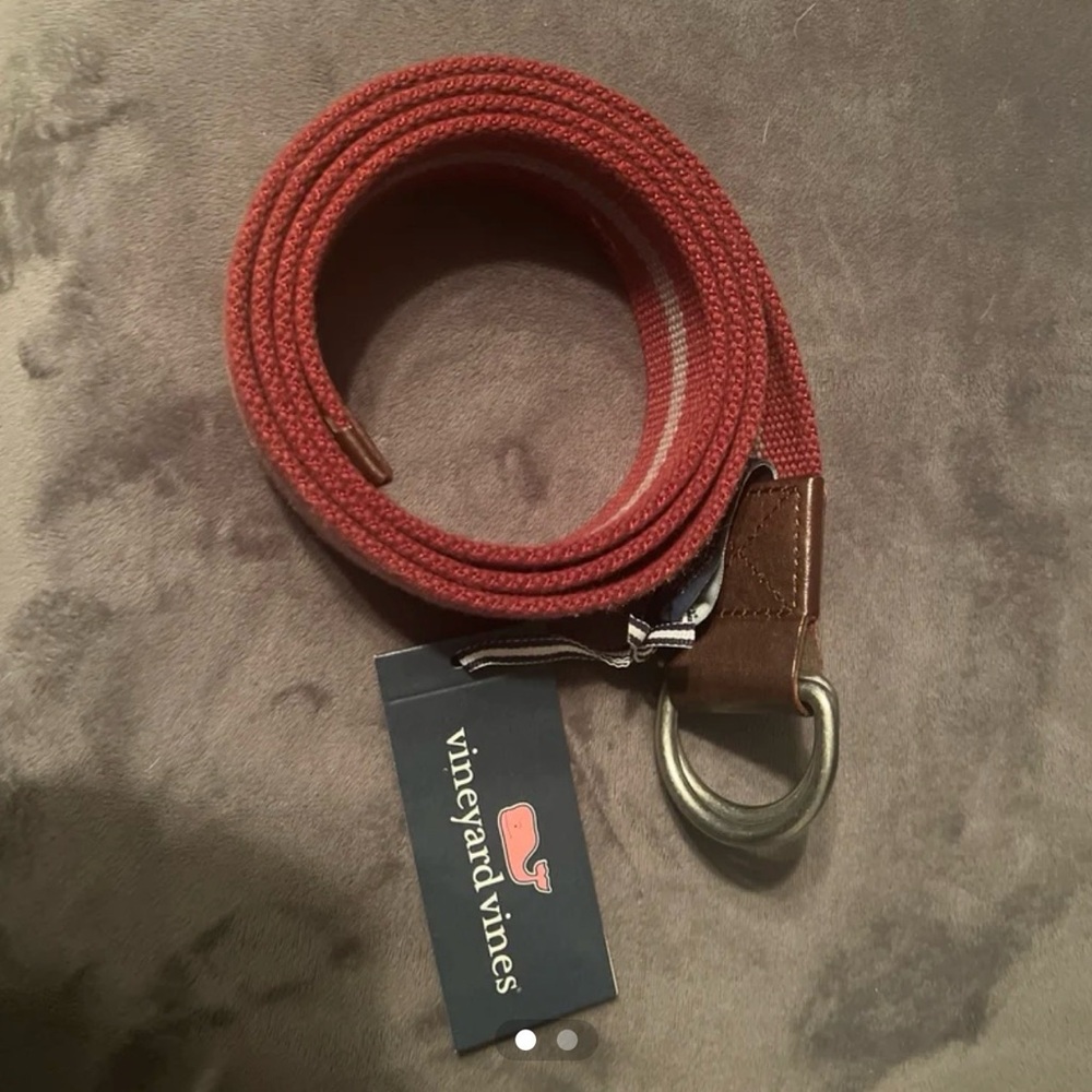 Vineyard Vines Women's Red and Brown Belt